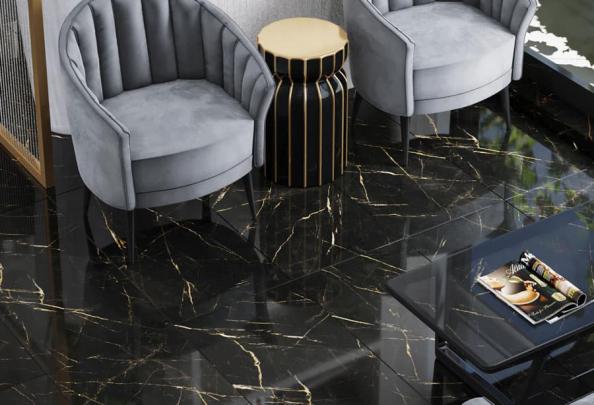 مرجع پخش سرامیک مشکی طرح سنگ