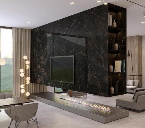 بررسی کیفی سرامیک مشکی طرح سنگ