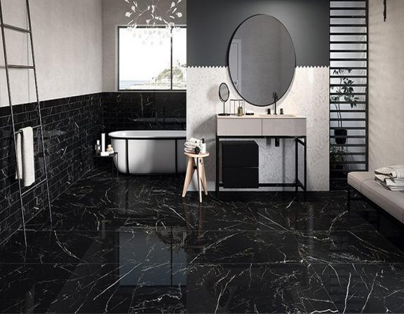 سفارش خرید سرامیک طرح سنگ مرمر مشکی