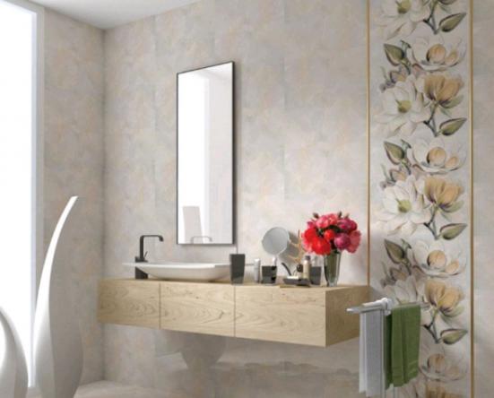 عرضه مستقیم کاشی سرویس بهداشتی طرح گل