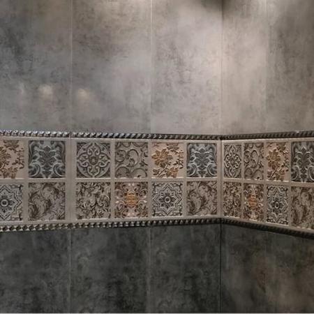 بررسی ساختار کاشی سرویس بهداشتی طرح گل