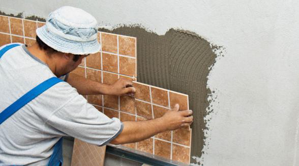 نحوه نصب سرامیک چسبی دیوار